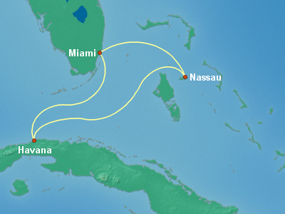 Cuba Cruise Itinerary Map