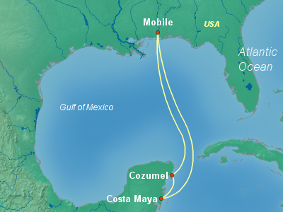 Caribbean Cruise Itinerary Map