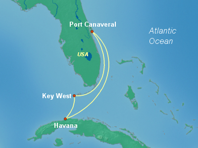 Cuba Cruise Itinerary Map