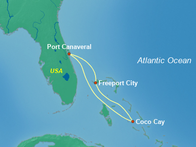 Bahamas Cruise Itinerary Map