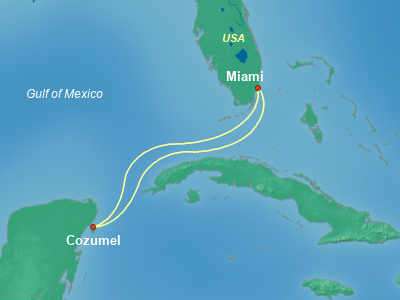 Caribbean Cruise Itinerary Map