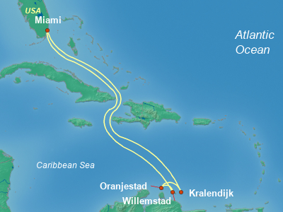 Caribbean Cruise Itinerary Map