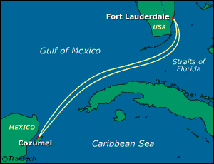 Caribbean Cruise Itinerary Map