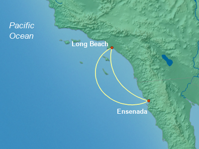 Mexico Cruise Itinerary Map