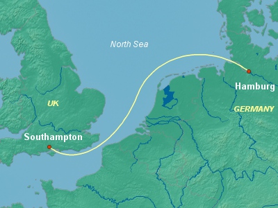 Europe Cruise Itinerary Map