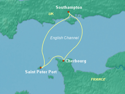 Northern Capitals Cruise Itinerary Map