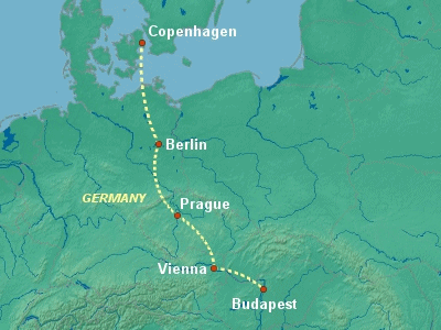 Europe Cruise Itinerary Map