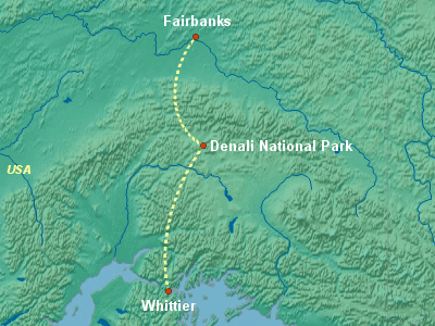 Alaska Cruise Itinerary Map