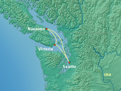 United States, Canada Cruise Itinerary Map