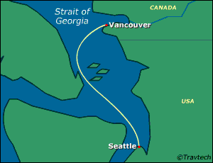 United States, Canada Cruise Itinerary Map