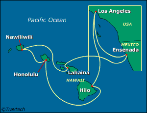 Hawaii Cruise Itinerary Map