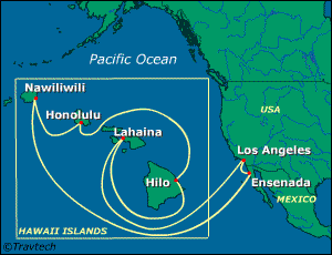 Hawaii Cruise Itinerary Map