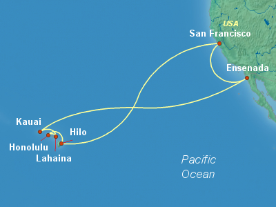 Hawaii Cruise Itinerary Map