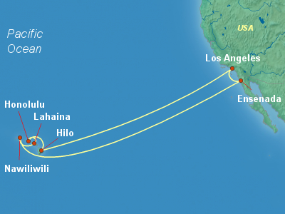 Hawaii Cruise Itinerary Map