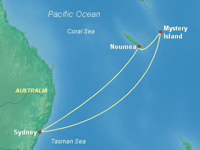 Pacific Islands Cruise Itinerary Map