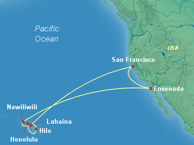 Hawaii Cruise Itinerary Map