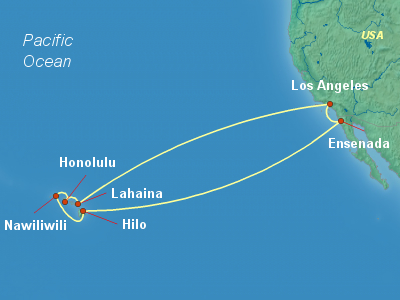 Hawaii Cruise Itinerary Map