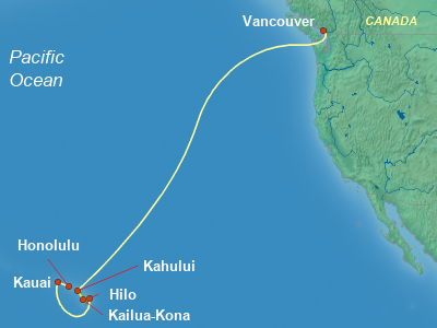 Hawaii Cruise Itinerary Map