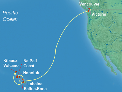 Hawaii Cruise Itinerary Map