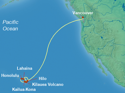 Hawaii Cruise Itinerary Map