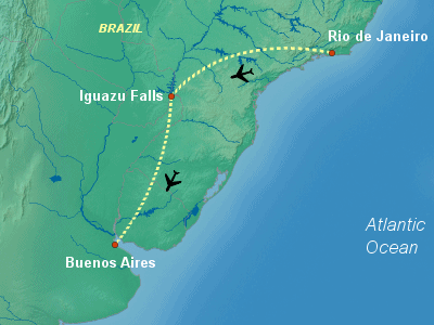 South America Cruise Itinerary Map
