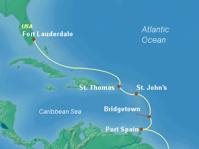 South America Cruise Itinerary Map
