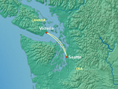 Party Cruise Itinerary Map