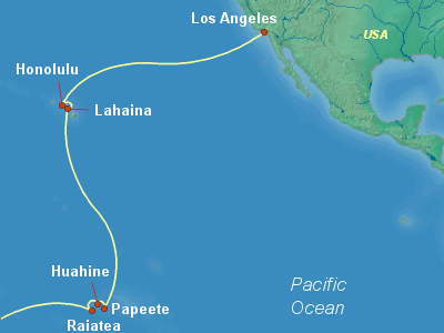 World Cruise Itinerary Map