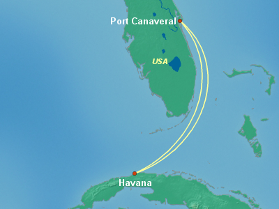 Cuba Cruise Itinerary Map