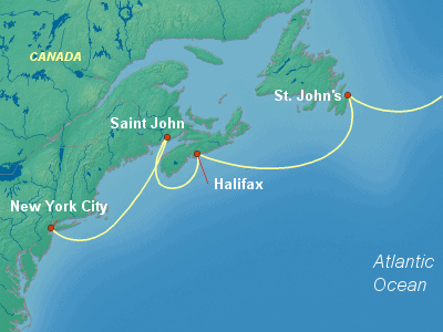 World Cruise Itinerary Map