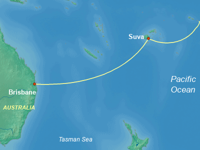 World Cruise Itinerary Map