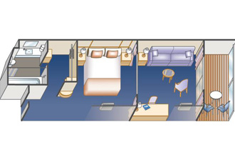 Sample Cabin Image for Category Code M2 (Club Class Mini-Suite)