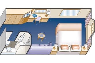 Sample Cabin Image for Category Code O6 (Premium Oceanview)