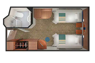 Sample Cabin Image for Category Code IX (Sailaway Inside)