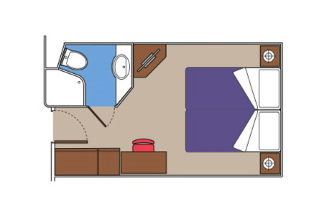 Sample Cabin Image for Category Code IR1 (Deluxe Interior)