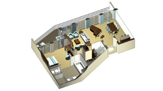 Sample Cabin Image for Category Code PS (Penthouse Suite)