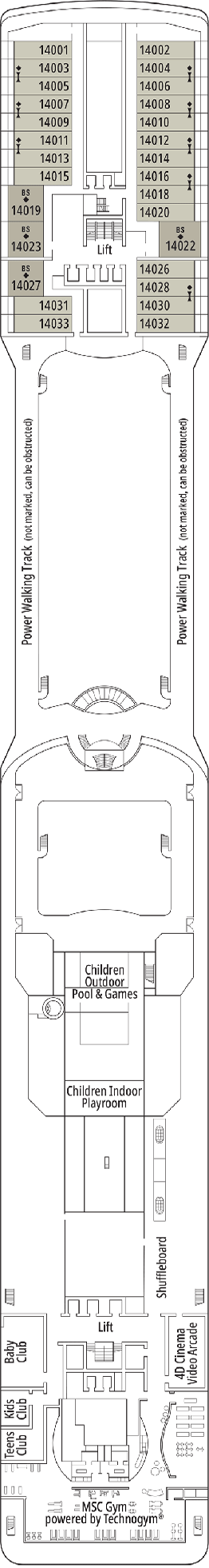 Plan for 14 - Positano Deck