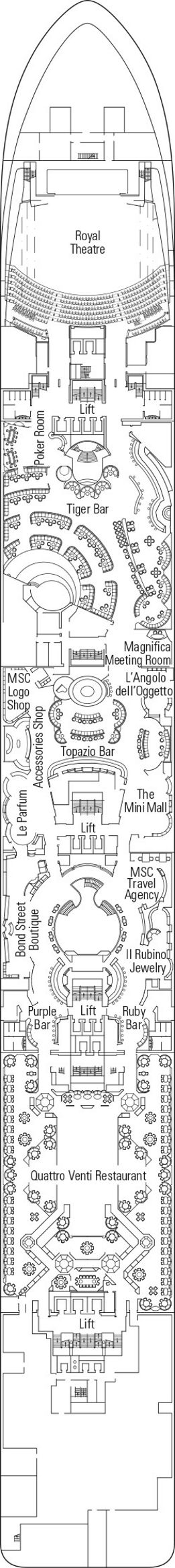 Plan for 6 - Portofino Deck