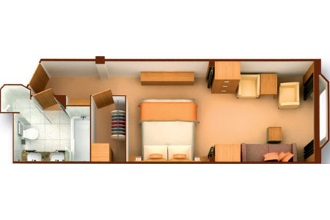 Sample Cabin Image for Category Code A (Ocean View Suite)