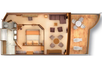 Sample Cabin Image for Category Code PS (Penthouse Spa Suite)
