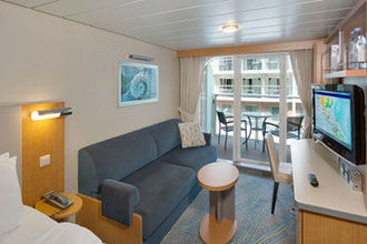 Sample Cabin Image for Category Code 1J (Central Park View Balcony)
