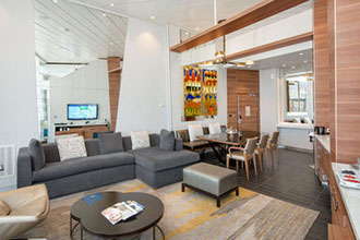 Sample Cabin Image for Category Code GP (Grand Panoramic Suite - 1 Bedroom)