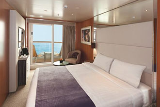 Sample Cabin Image for Category Code BC (Classic with ocean view balcony)