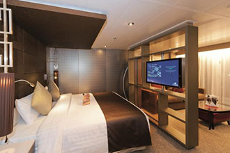 Sample Cabin Image for Category Code S (Suite with ocean view Balcony)