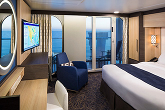 Sample Cabin Image for Category Code 4C (Ocean View Stateroom with Large Balcony)