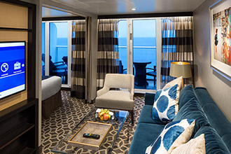 Sample Cabin Image for Category Code GB (Grand Suite with Large Balcony - 1 Bedroom)