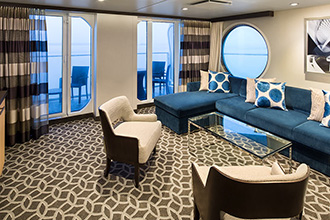 Sample Cabin Image for Category Code GT (Grand Suite - 2 Bedroom)