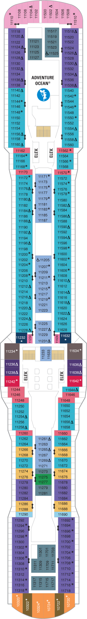 Plan for Deck 11