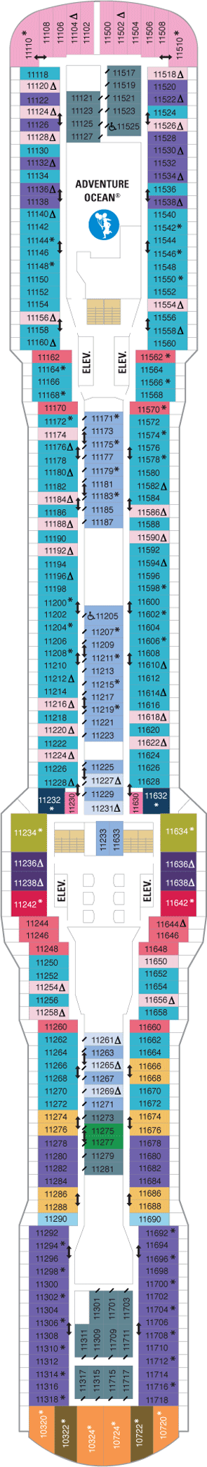 Plan for Deck 11