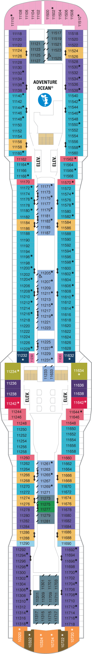 Plan for Deck 11